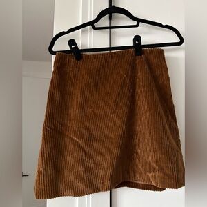 Wilfred Tan Corduroy Pencil Skirt